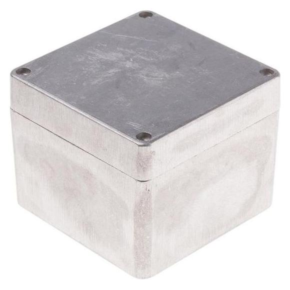 RS PRO Gehäuse Aluminium natur 100x100x81mm (Gehäuse) (7608935)
