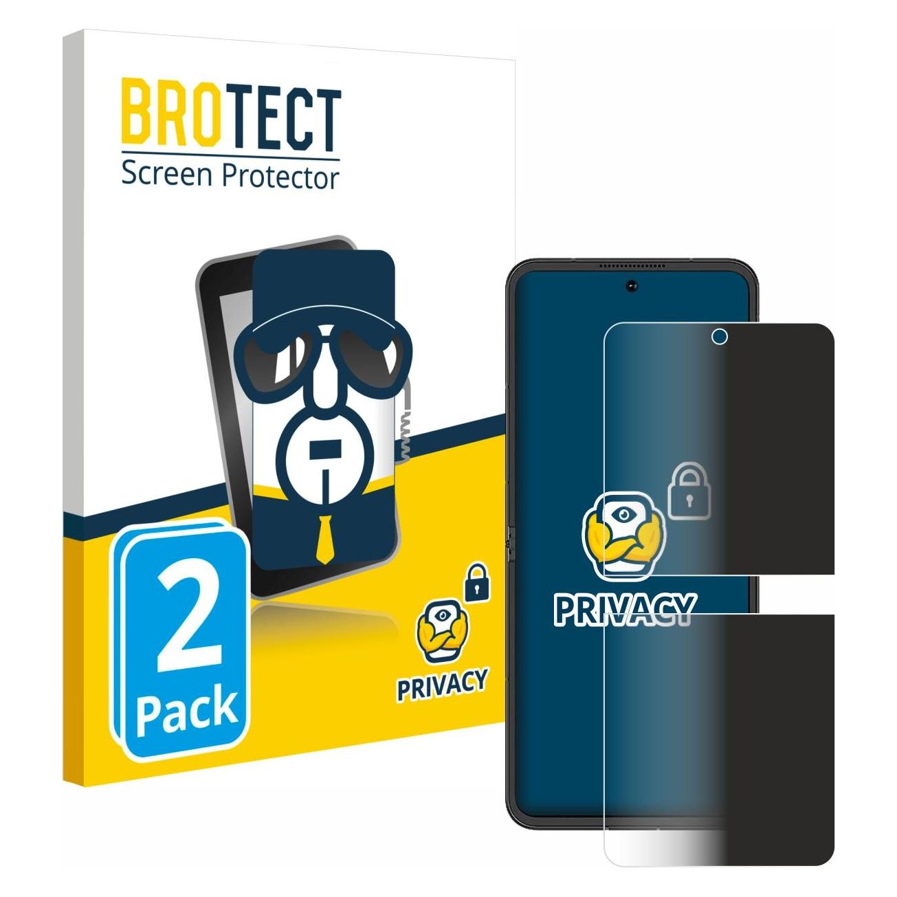 Brotect Sichtschutzfolie Anti-Spy Privacy Folie Blaulicht-Schutz (Samsung Galaxy Z Flip 5G) (4355845)