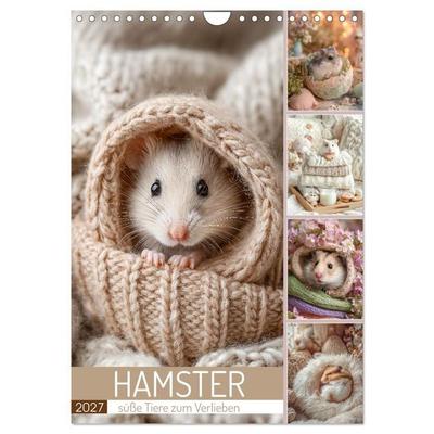 Hamster - süße Tiere zum Verlieben (Wandkalender 2027 DIN A4 hoch), CALVENDO Monatskalender