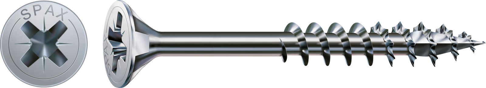 SPAX Universalschraube WIROX - Teilgewinde, Senkkopf, Kreuzschlitz, 4CUT 0291010500505