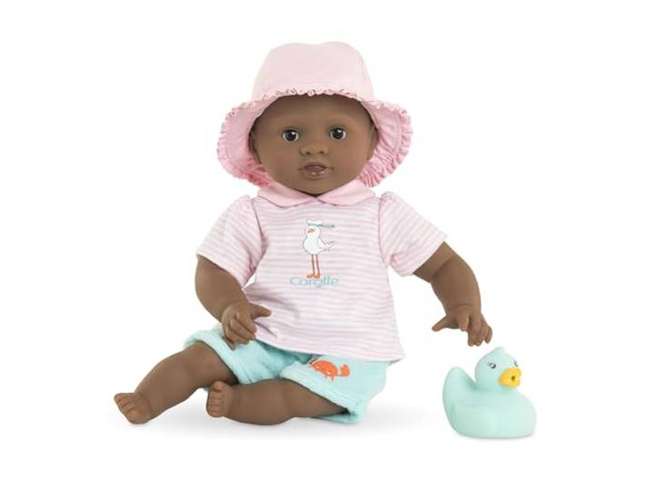 Corolle - Mijn eerste babypop, Alyzée, met eendenbadspeelgoed, 30 cm, vanaf 18 maanden, 9000100760