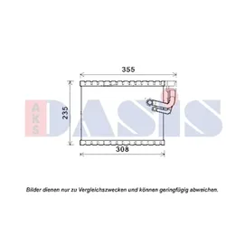 Verdampfer Klimaanlage AKS DASIS 820333N für Audi A5