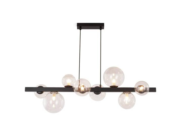 ZMH Pendelleuchte William 90/25/160 cm, Transparent, Metall, G9, 25x160x90 cm, Lampen & Leuchten, Innenbeleuchtung, Hängeleuchten, Pendelleuchten