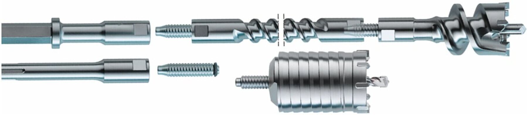 HiKOKI System Adapter 13mm Sechskant 180mm mit Gewinde (744126)