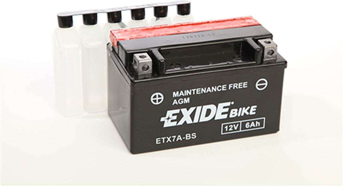 Bateria para mota Exide ytx7a-bs 6ah 90a 12v
