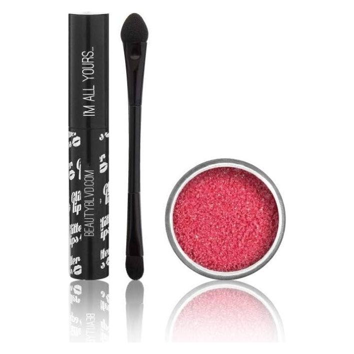 Beauty Blvd Glitter Lips Skinny Dip 3 Piece Gift Set: Gloss Bond 3.5ml - Glitter 3g - Lip Brush (56583976)