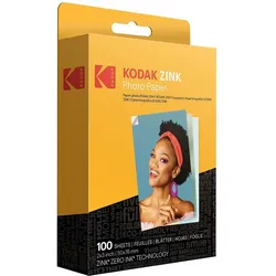 Kodak FOTOPAPIER ZINK 50X76MM 100 STÜCK (180 g/m2, 100 Stk.), Fotopapier, Transparent