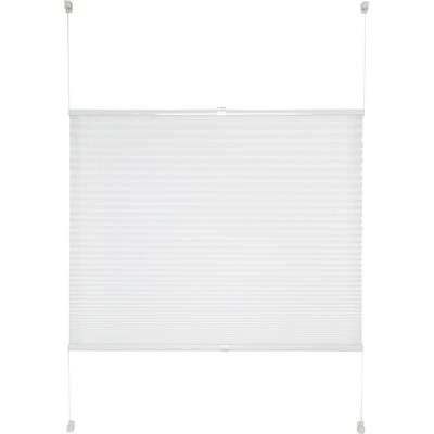 Plissee GOOD LIFE "Ada, ohne Bohren, Lichtschutz, Klemmfix" Gr. 7, weiß, B:110cm H:150cm, Obermaterial: 100% Polyester, Plissees, Lichtschutz