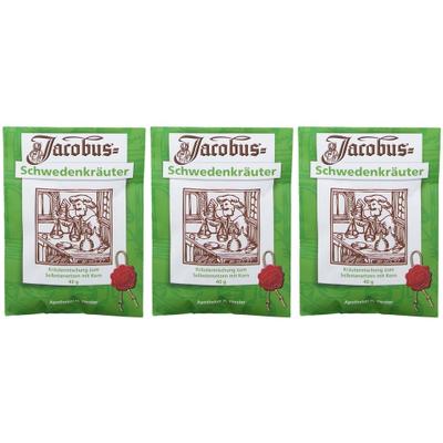 Jacobus Schwedenkräuter Pulver 3x 3x40 g
