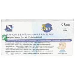 SARS-CoV-2 & Influenza A+B & RSV & ADV Antigen Combo Test Kit 1 St Test