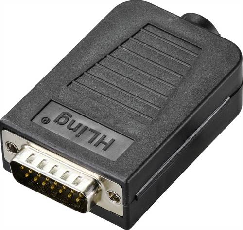 TRU COMPONENTS TC-9744136 D-SUB Steckverbinder Polzahl: 15 Draht 1St.