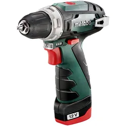 Metabo Akku-Bohrschrauber PowerMaxx BS Basic Kunststoffkoffer - 12V 2x2Ah Li-Power + LC 12 - 600984500