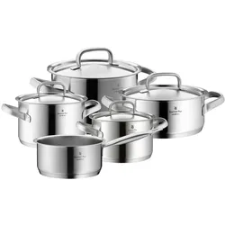 WMF Gourmet Plus, Pfannenset + Topfset, Silber