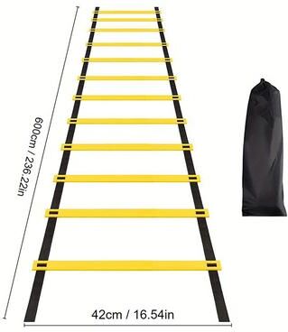 Multisell Products Hub Agility Ladder For Speed And Football Training Nylon Straps For Flexibility & Sports Performance 6m