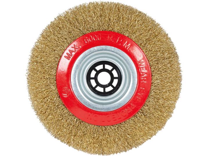 Disque brosse pour touret à meubler combiné