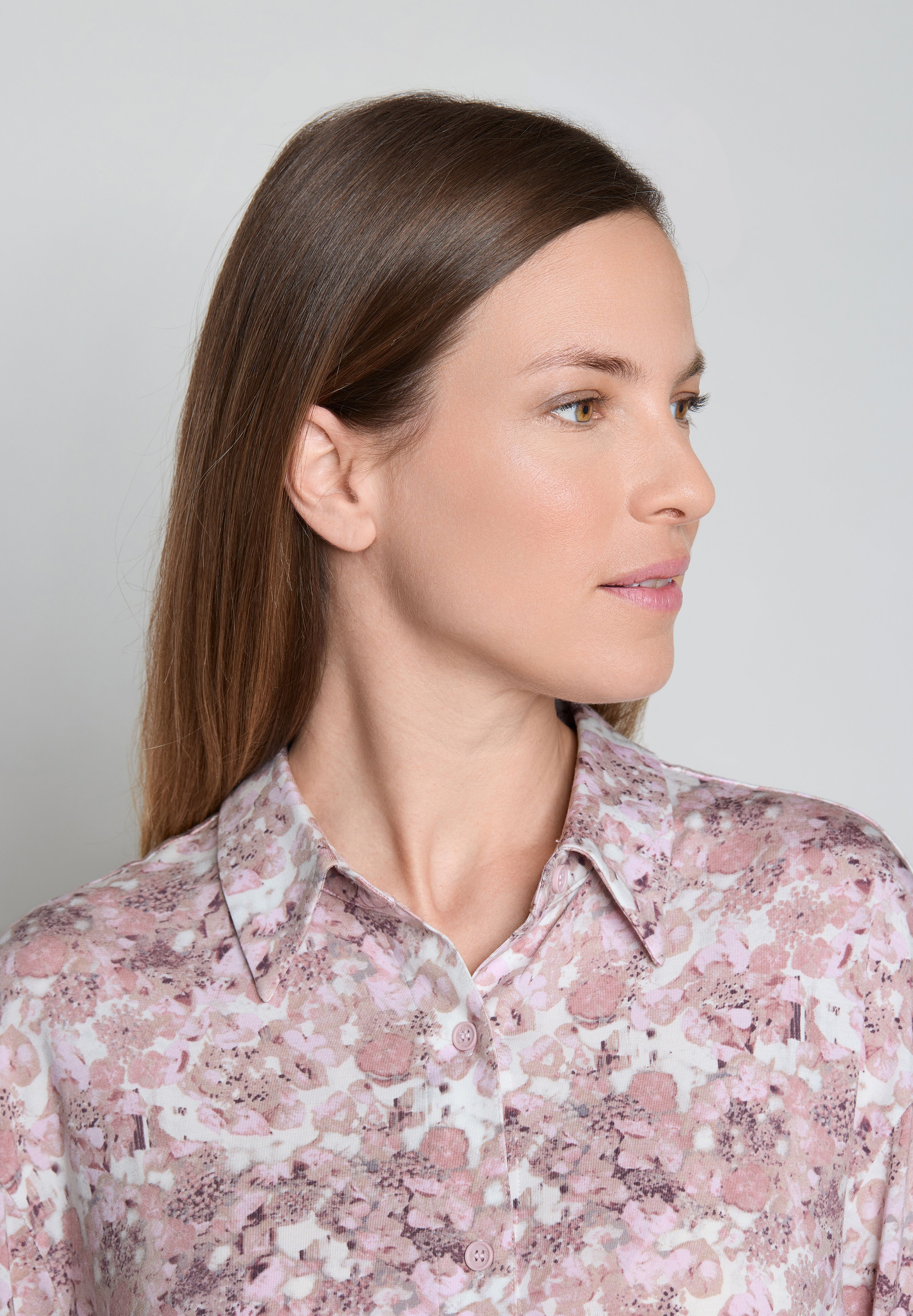 Joop! Pyjamaoberteil JOOP, Damen, Gr. 42, lilablau, Jersey, Obermaterial: 95% Modal, 5% Elasthan, bequem hüftbedeckend, ohne Ausschnitt, Shirts Pyjamaoberteil, bequeme Passform, mit Langarm, für Homewear und Sleepwear lilablau 42