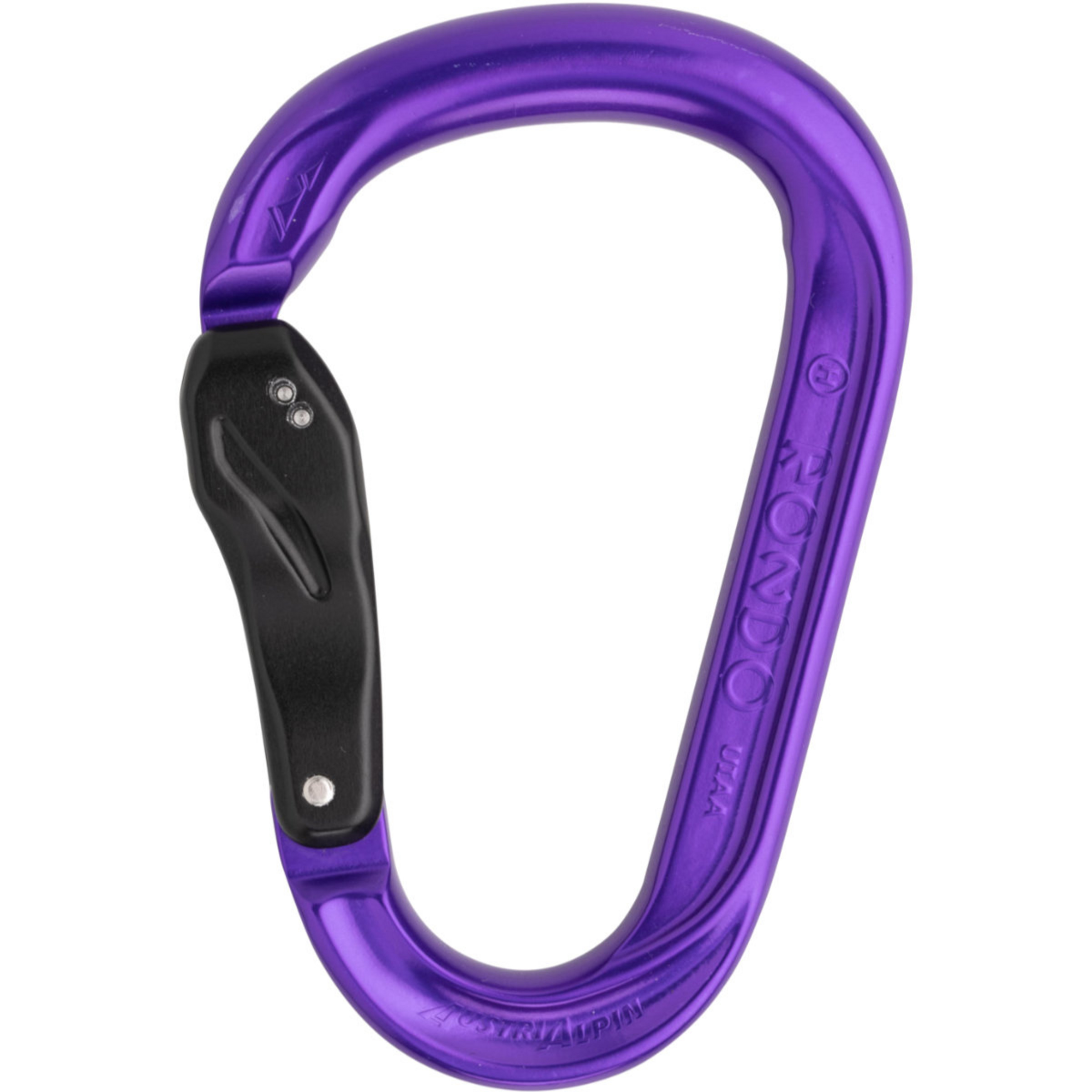 Austrialpin HMS Rondo Alu Slide-Autolock Karabiner Karabiner lila Alpinklettern | Sportklettern | Eisklettern