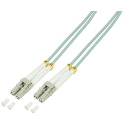 LogiLink FP3LC50 Glasfaser LWL Anschlusskabel 50.00 m Türkis [1x LC-Stecker - 1x LC-Stecker] 50/125 µ Multimode OM3