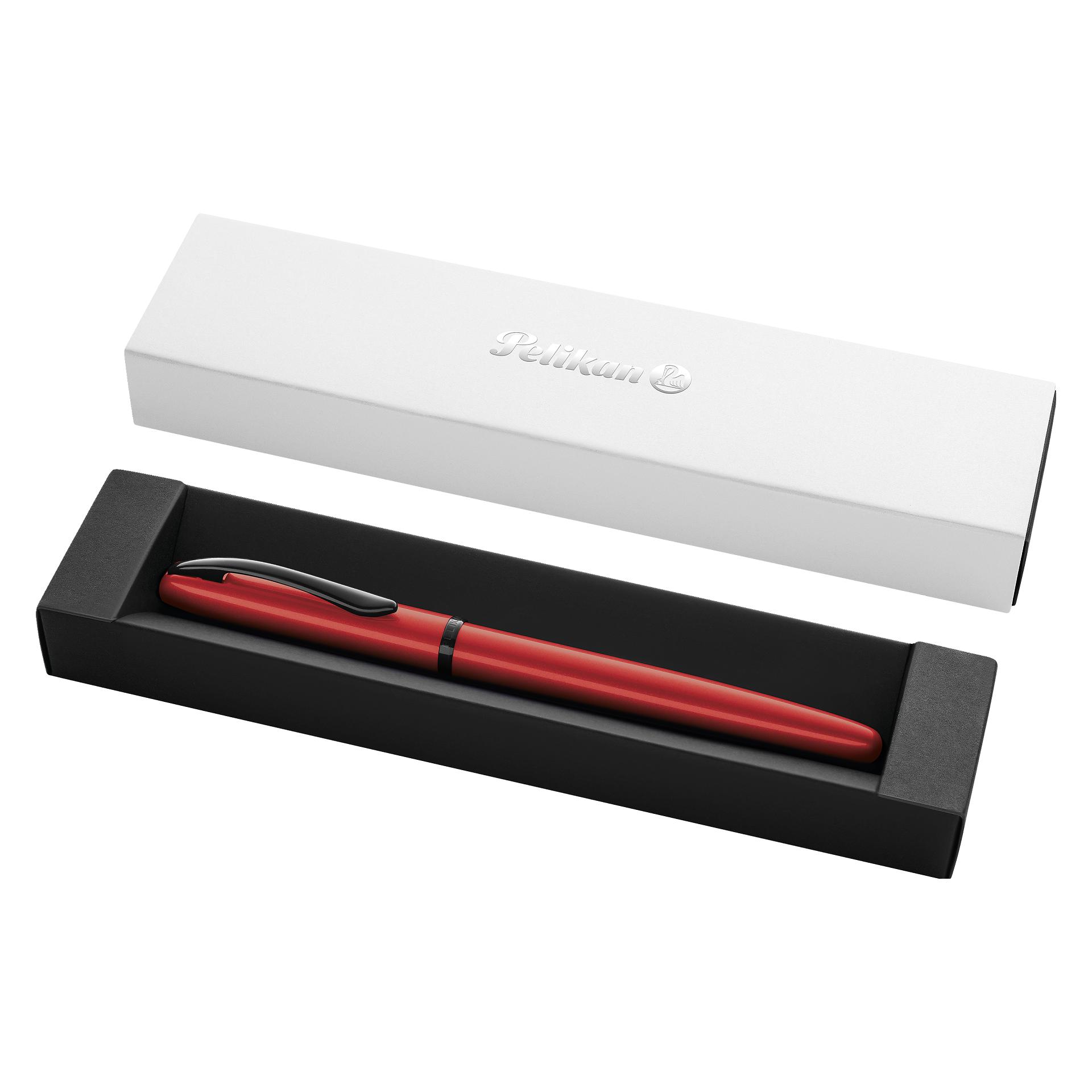 Pelikan Tintenroller Roller Jazz Noble Elegance R36, 1 ST im Geschenketui, Red (1x) (826860)