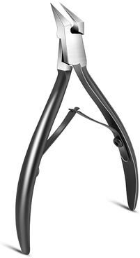 Discount Dollar Deals Professional Stainless Steel Toenail Nipper, Ideal For Ingrown Toenails Thick Nail, Podriatrist Approved Toenail Clipper black