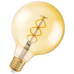 Osram LED Globelampe Ø125mm 5W (25W) E27 820 360° NODIM gold - vintage 1906