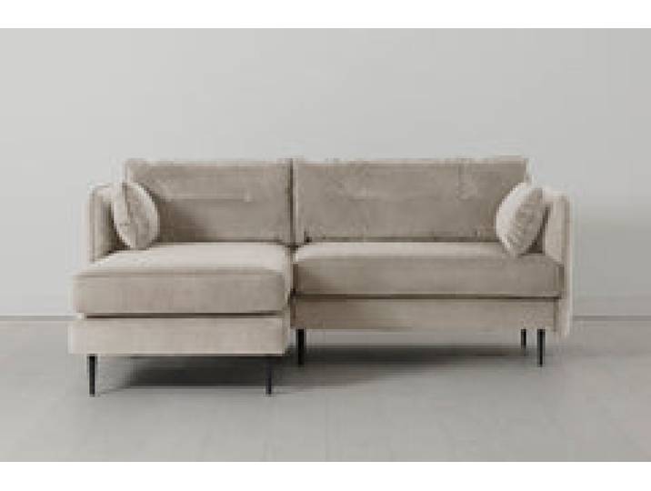 Model 19 Dreisitzer Chaiselongue-Sofa (Links), Kreideweiß
