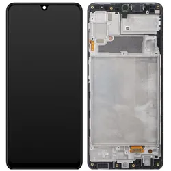 Samsung Display Unit für Galaxy A22 A225, Schwarz (Display), Mobilgerät Ersatzteile, Schwarz