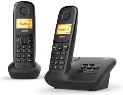 Siemens Cordless Gigaset L36852 H2832 K101 A SERIES A270 a Duo Black