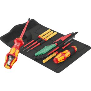Wera Schraubendreher Kraftform Kompakt Turbo i 1, Elektro-VDE, Getriebe-Schraubendreher, Kreuz, Torx, 16-teilig, 60900 Stück