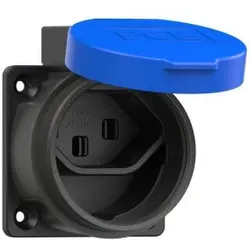 PCE 1323-0bc Schutzkontaktsteckdose Schweizer Standard T23 16A IP55 (blau) 13230bc