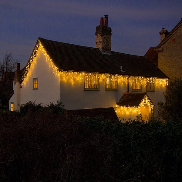 Noma 15m LED Warm White Snowing Icicles