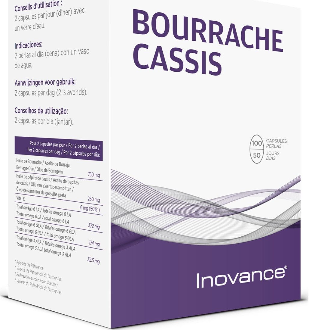 Inovance Bourrache Cassis 100 perlas