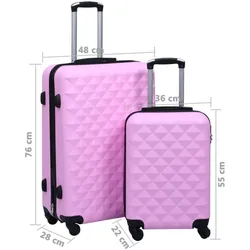 vidaXL Olvenin, Koffer, Rosa