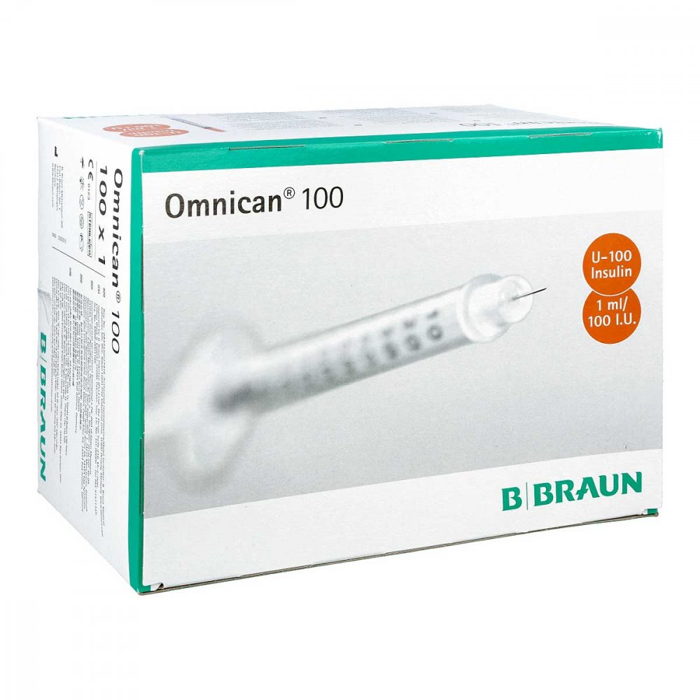 B. Braun Melsungen AG Omnican 100 1ml Ins.spr.u-100 0,30x12mm einzelv. 00465673