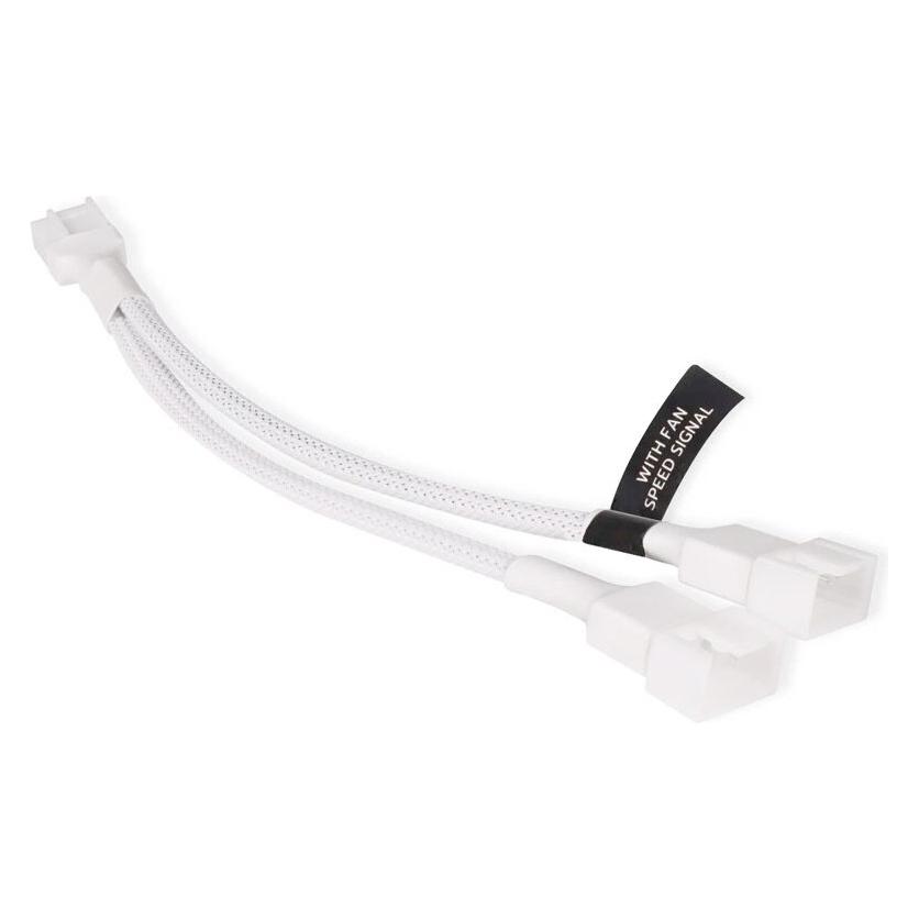 Alphacool LK Y-Splitter 4-Pin auf 2x 4-Pin PWM 15cm wei?? (18722)