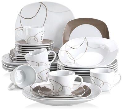 Malacasa VEWEET Nikita Porcelain Dinnerware Set (Service for 6) - set of 12