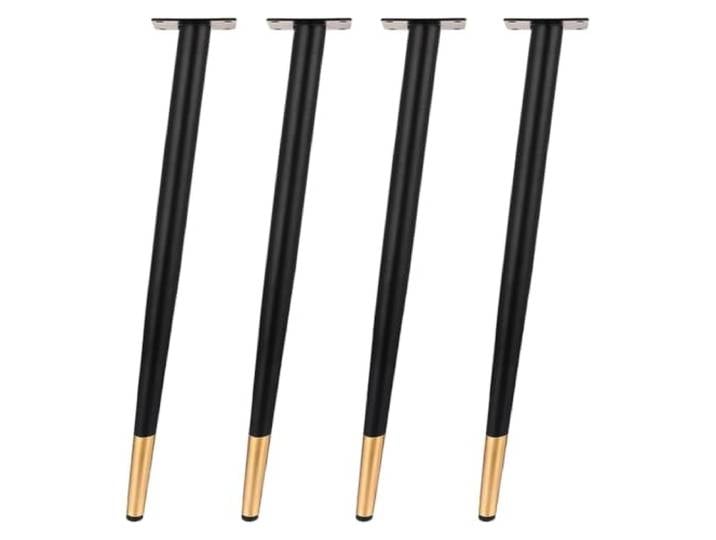 FOELANNE Schräge konische Beine aus kaltgewalztem Stahl Schräge konische Möbelbeine aus Metall in verschiedenen Größen for Tische, Schränke und Stühle(55cm/21.6in)