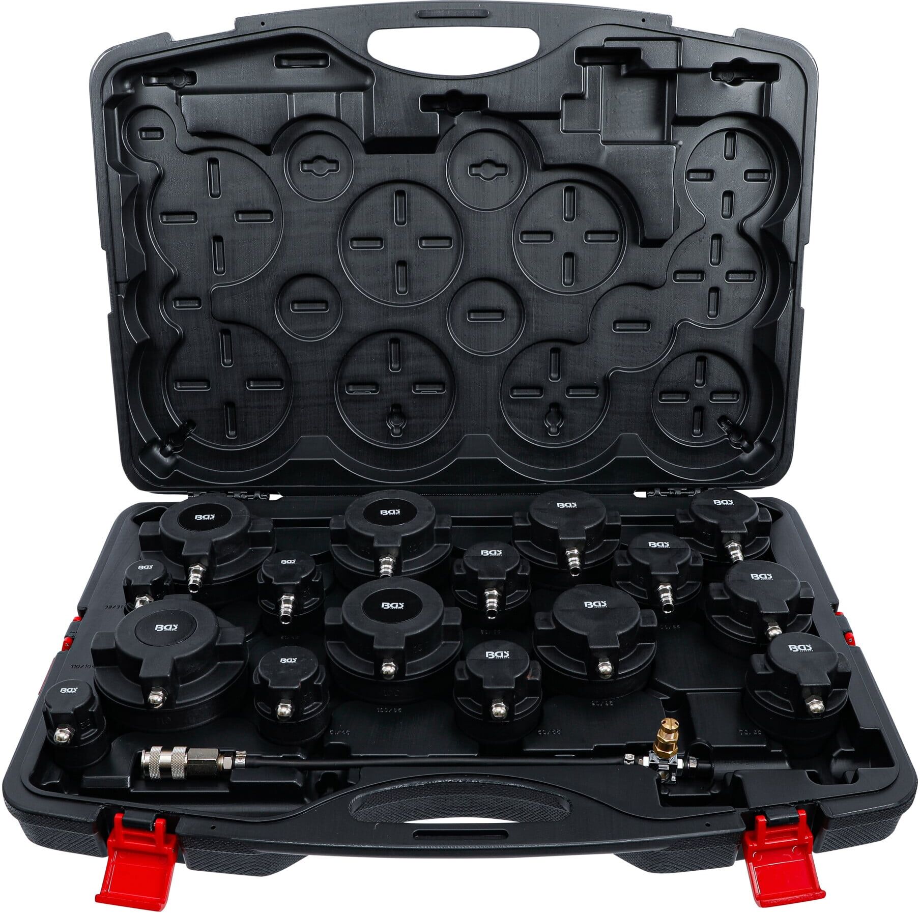 BGS Turbolader-Ladeluft-System-Prüfkoffer-Satz 17 teilig ; BGS technic (9585)
