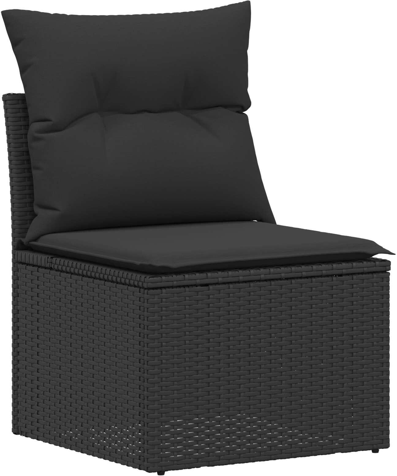 vidaXL Ensemble de Canapés 5 pc Noir 179 x 179 x 85 cm