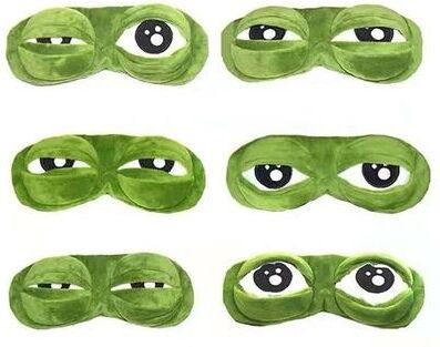 Uplifted Finds Hirigin Unisex Creative 3D Cartoon Frog Sleep Eye Mask 6 Pcs