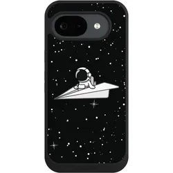 Nivocase Handyhülle für Google Pixel 10a Hülle NIVOpure Case Schwarz Astronaut Comic Papier (Google Pixel 10a), Smartphone Hülle, Schwarz