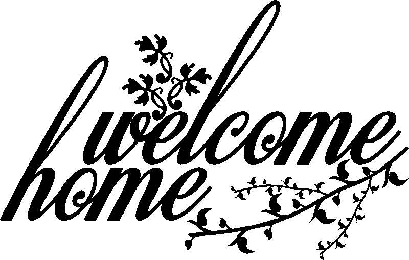 Ambiance-sticker Sticker Welcome home floral