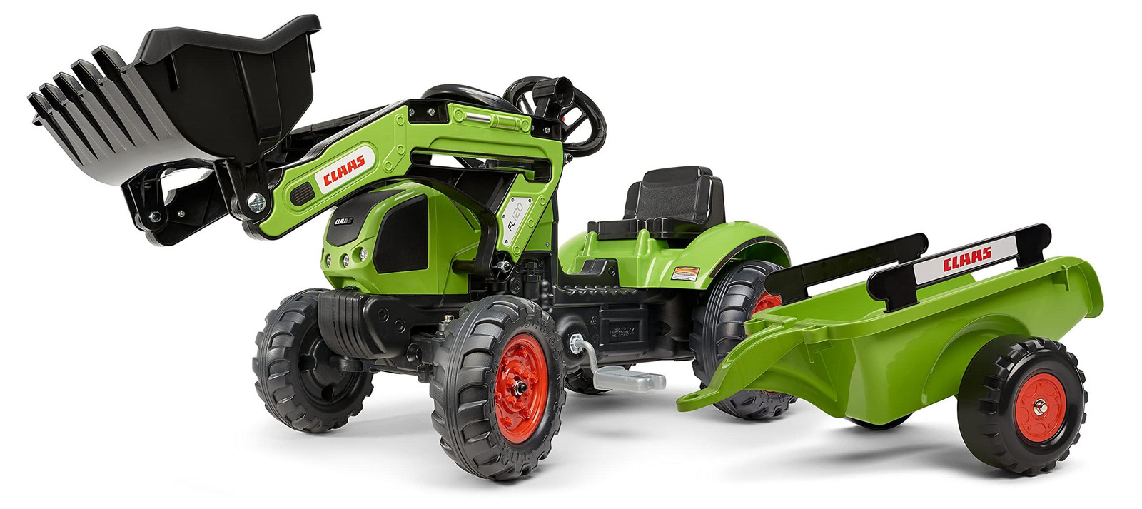 Falk Claas graafmachine met trailer, gemaakt van 40% gerecycled plastic