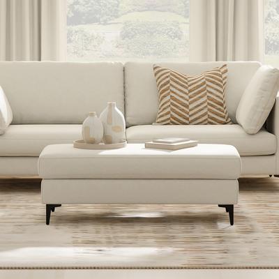 WYNDENHALL Lana Large Rectangular Ottoman in Tightly Woven Performance Fabric