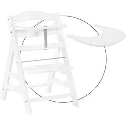 Hauck Bundle Hochstuhl Alpha+ inklusive Tray, weiss