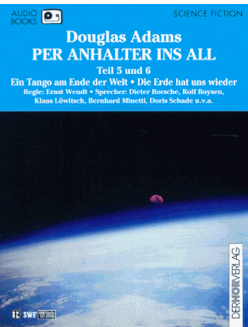 Douglas Adams - Per Anhalter ins All 5/6. Audiobook. 2 Cassetten. Ein Tango am Ende der Welt / Die Erde hat uns wieder - Preis vom 12.10.2026 11:37:12 h