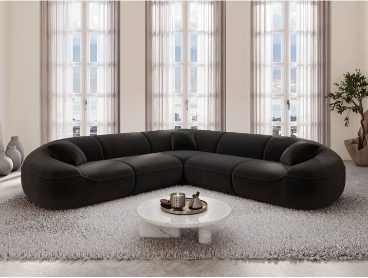 Stoff Ecksofa Solmare L-Form