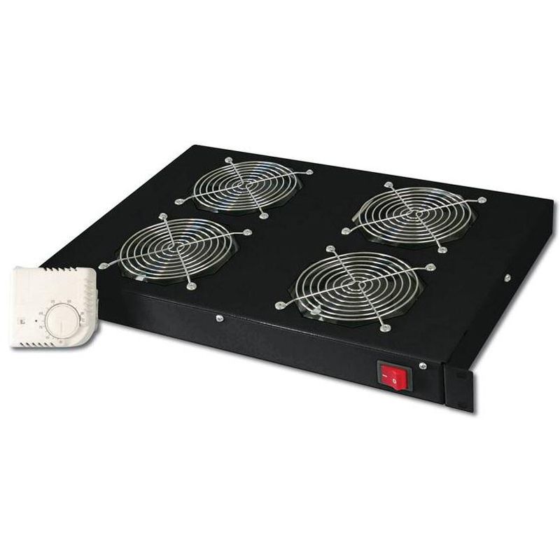 Digitus Einschubbelüftungseinheit schwarz (DN-19 FAN-4-HO-SW)