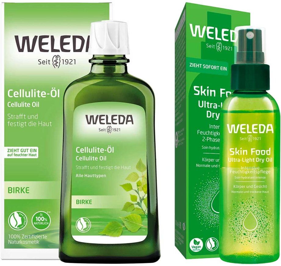 Weleda Birke Cellulite-öl & Skin Food Ultra-light Dry Oil 1Set