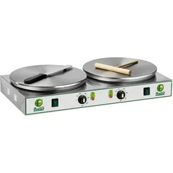 Doppelt runde elektrische Crêpe-Pfannkuchenpfanne - FIMAR CRP2N ø 35 cm